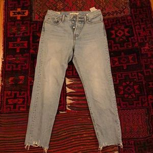 Levi’s Wedge jeans, size 27. Light wash